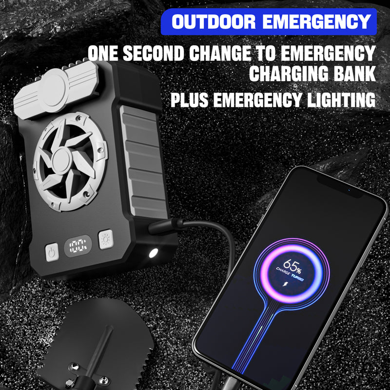 F90 USB Charging Cooling Fan for Outdoor Commuting, Camping, Hiking (CE, RoHS, FCC)