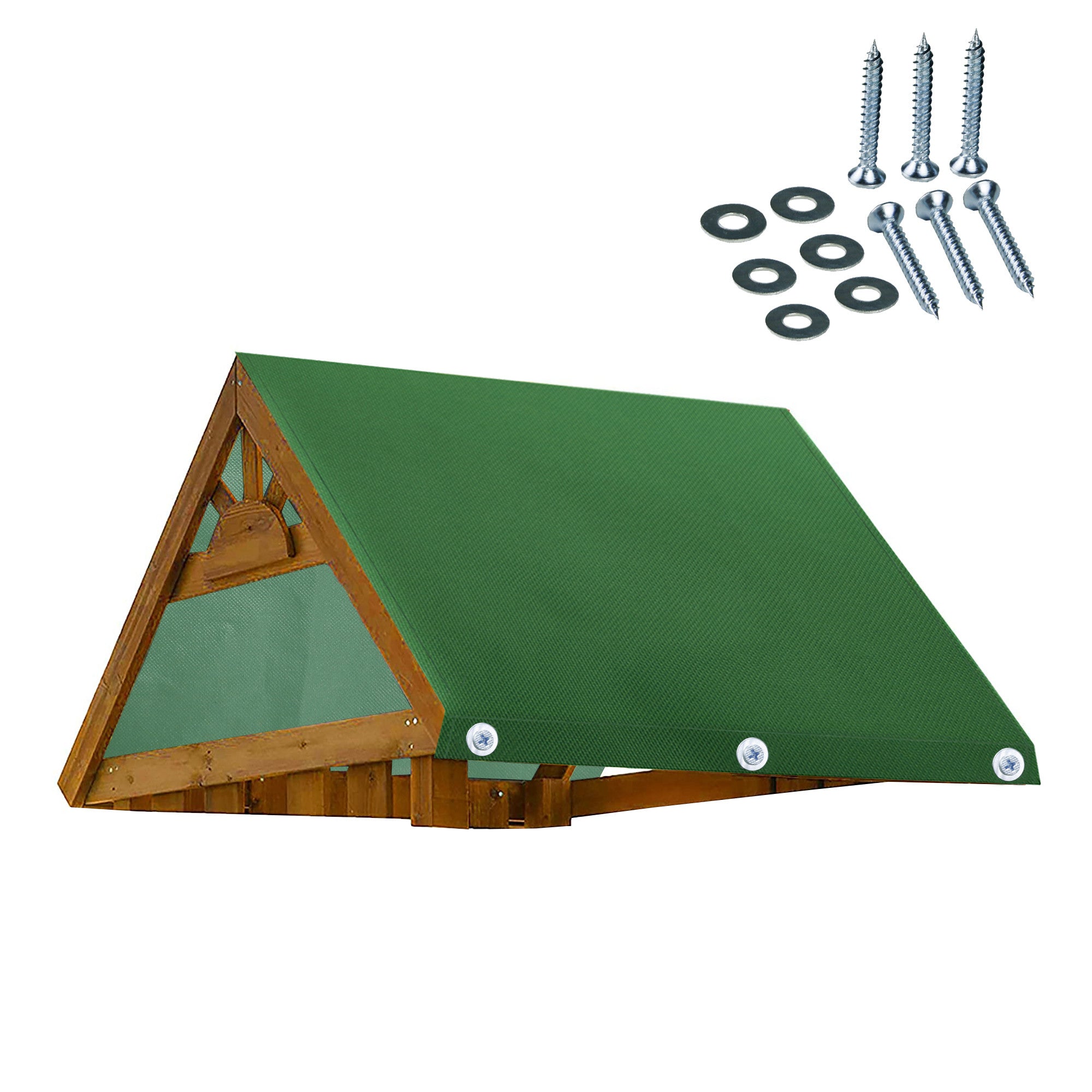 Outdoor Swingset Shade Kids Playground Roof Canopy Waterproof Cover Sunshade with Screws
