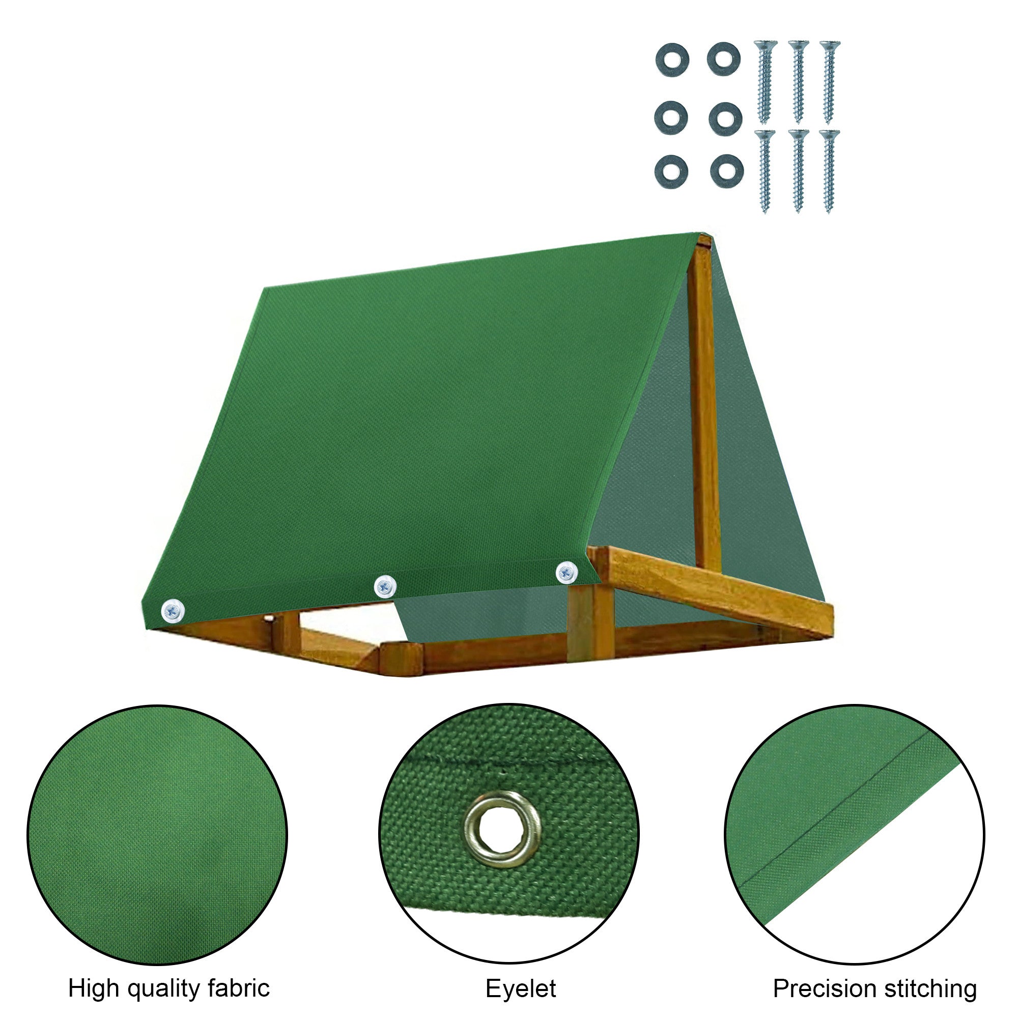 Outdoor Swingset Shade Kids Playground Roof Canopy Waterproof Cover Sunshade with Screws