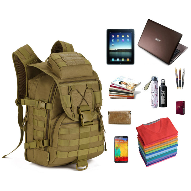 PROTECTOR PLUS S413-40L X7 Tactical Shoulder Bag Waterproof Nylon Outdoor MOLLE Backpack