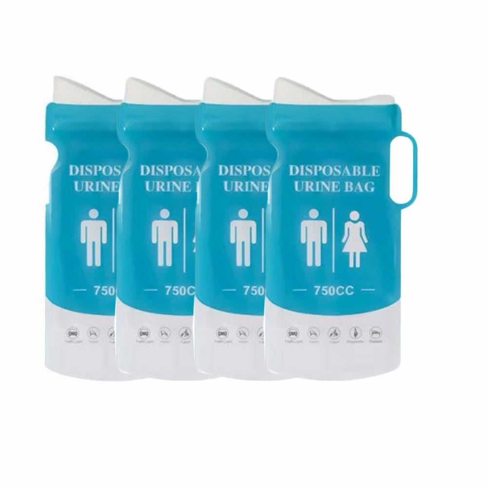 4Pcs / Set 750ml Car Emergency Urinal Bags Disposable Urine Bags for Traffic Jam Camping