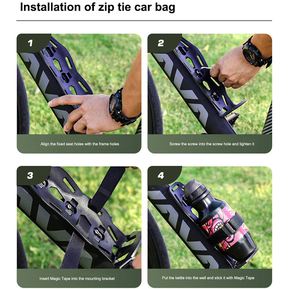 ENLEE Bike Front Fork Bag Holder Bracket Quick Release Bicycle Mount Base