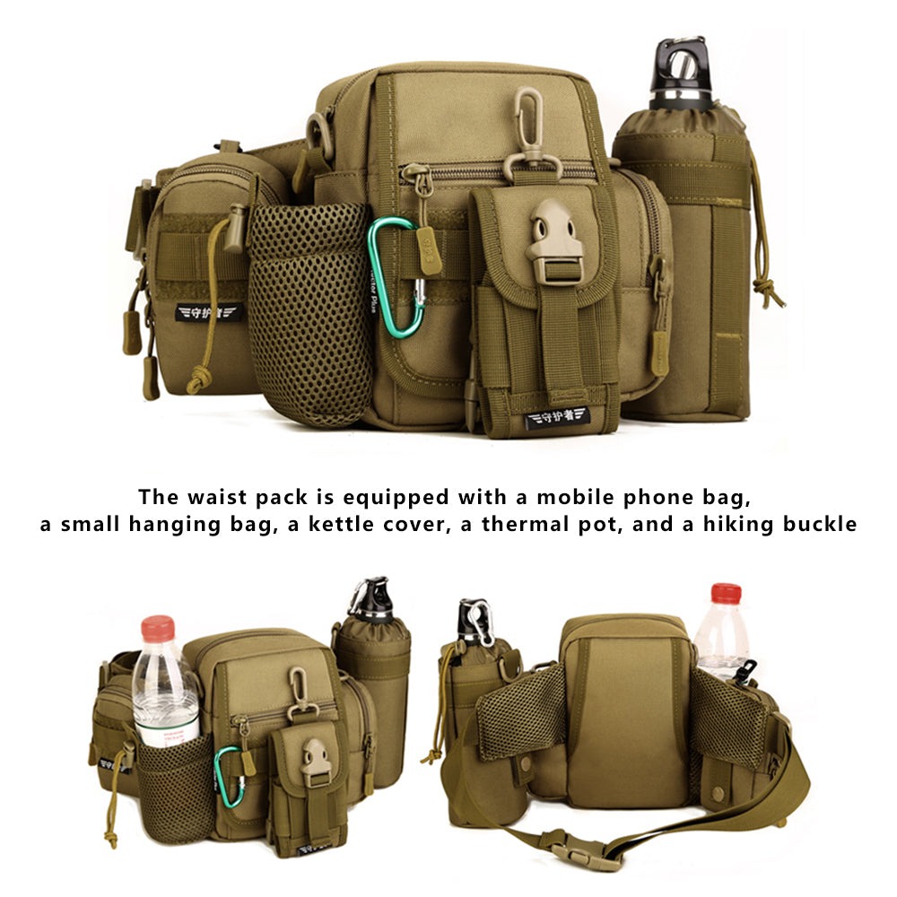 PROTECTOR PLUS Y117 Cycling Waist Bag Water Bottle Holder Tactical Fanny Pack