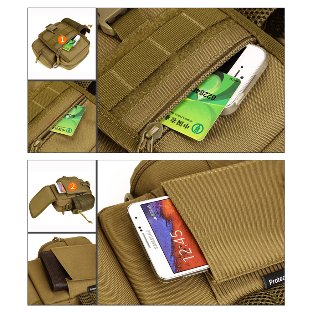 PROTECTOR PLUS Y117 Cycling Waist Bag Water Bottle Holder Tactical Fanny Pack