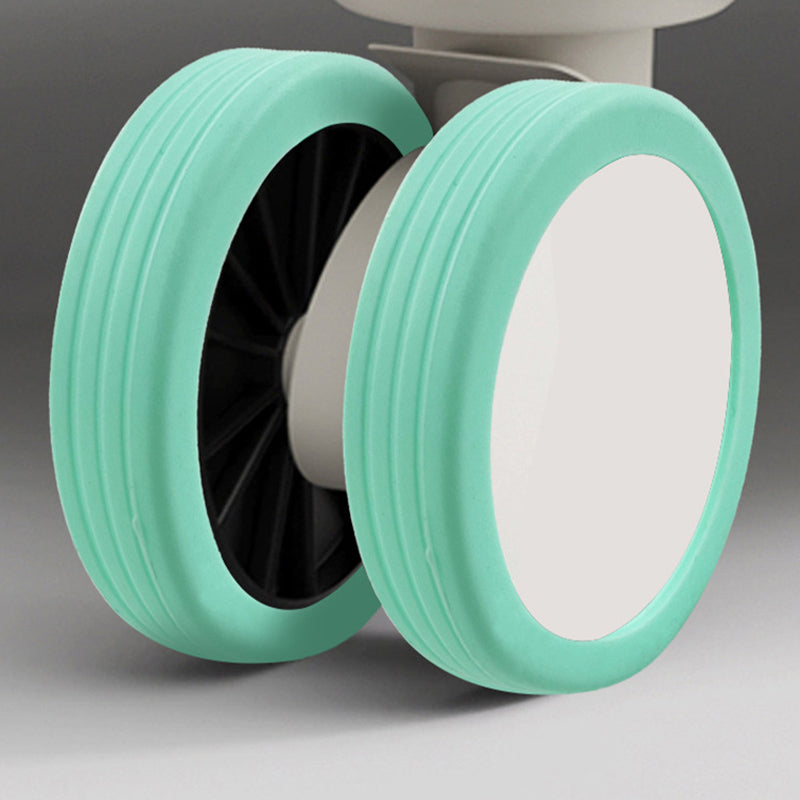 Hollow-Out Luggage Wheel Cover Silicone Silent Protection Case for Carry-On Luggage - Mint Green