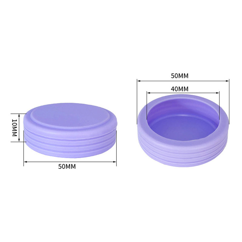 Reduce Noise Luggage Wheel Protective Cover Trolley Case Wheel Silicone Sleeve - Purple