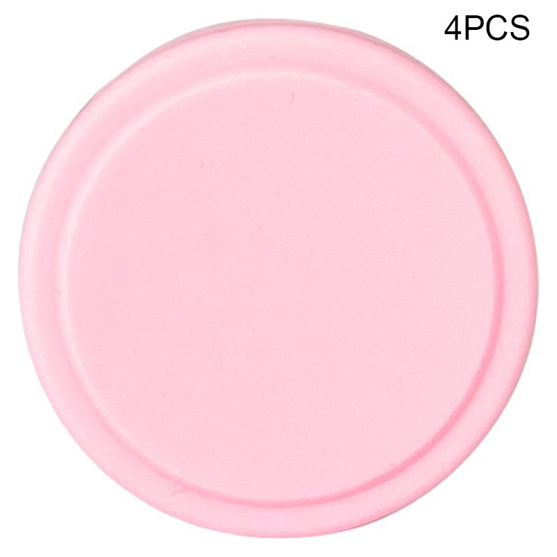 4Pcs Luggage Wheel Protective Cover Reduce Noise Trolley Case Wheel Silicone Sleeve - Purple