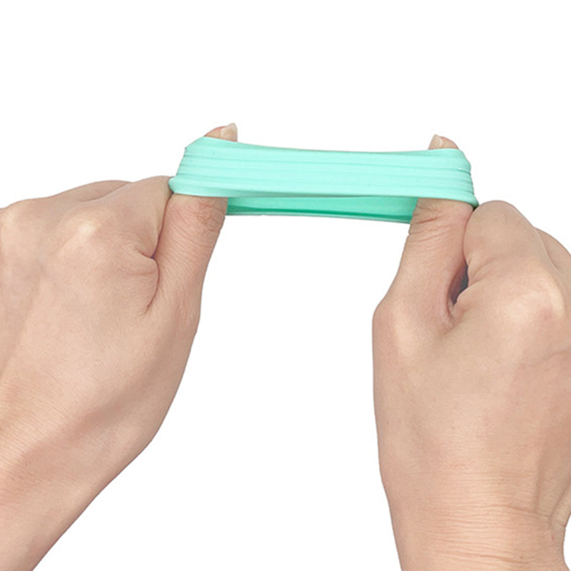4PCS Carry-On Luggage Wheel Covers Hollow-Out Silicone Silent Protection Cases - Mint Green