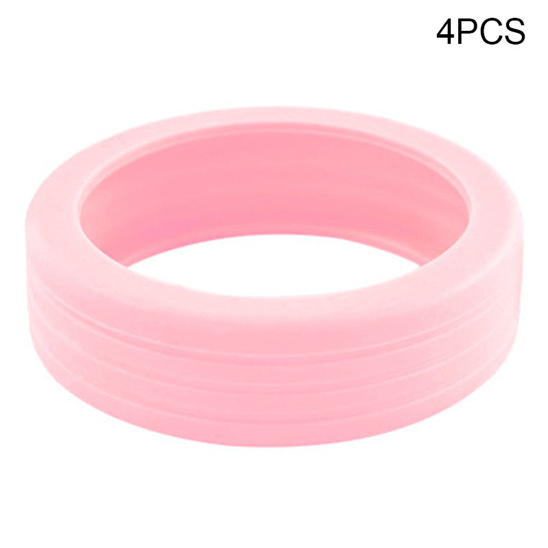 4PCS Carry-On Luggage Wheel Covers Hollow-Out Silicone Silent Protection Cases - Mint Green