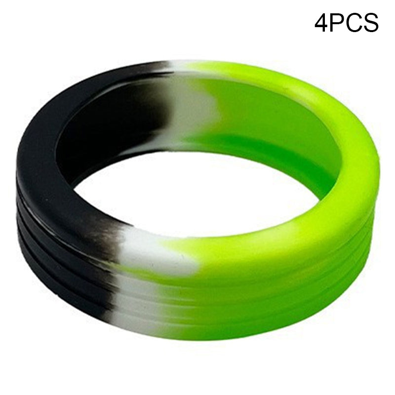 4PCS Carry-On Luggage Wheel Covers Hollow-Out Silicone Silent Protection Cases - Mint Green