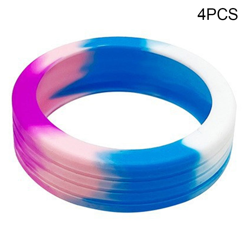 4PCS Carry-On Luggage Wheel Covers Hollow-Out Silicone Silent Protection Cases - Mint Green