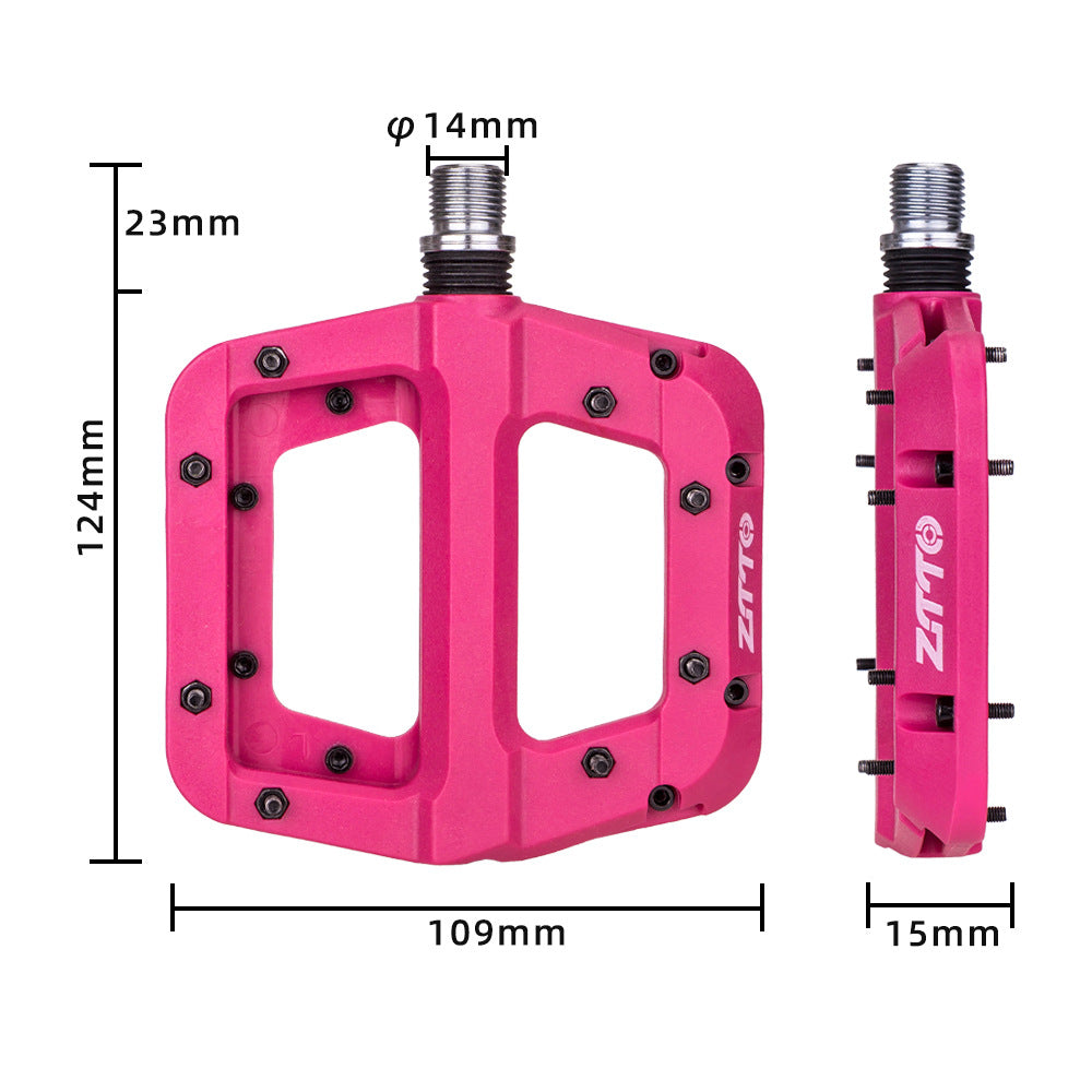 ZTTO NLJT Mountain Bike Nylon Pedals Anti-Skid Lightweight Bicycle Pedals