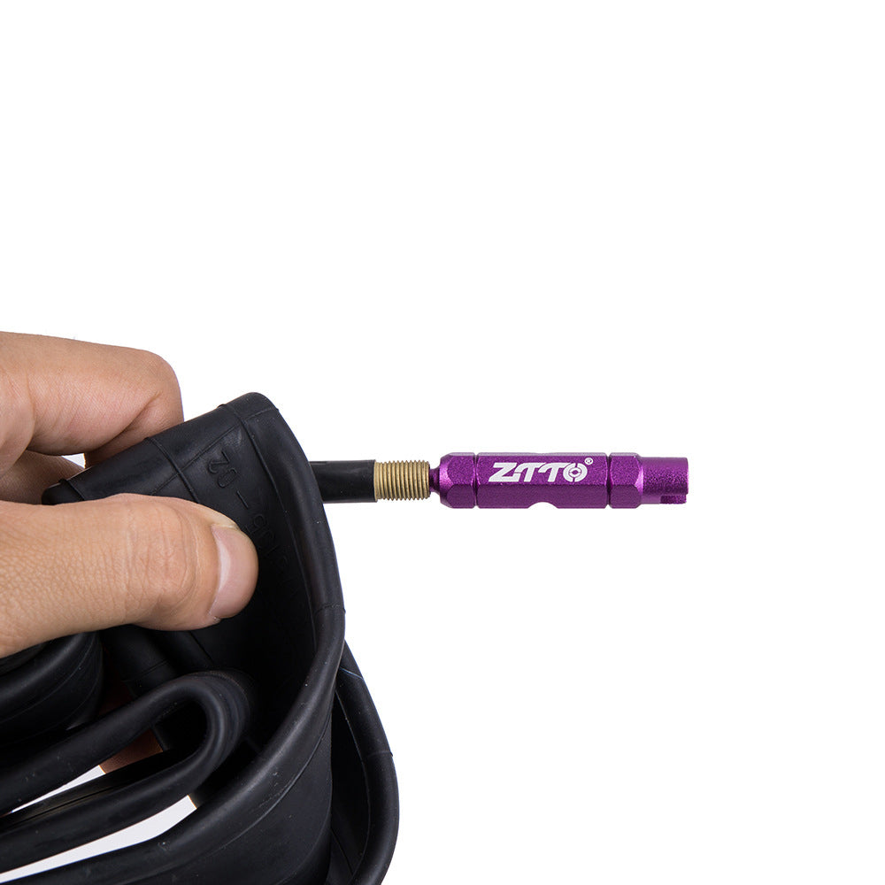ZTTO Bike Tire Valve Core Remover Aluminum Alloy Bicycle Valve Extender Remove Install Tool