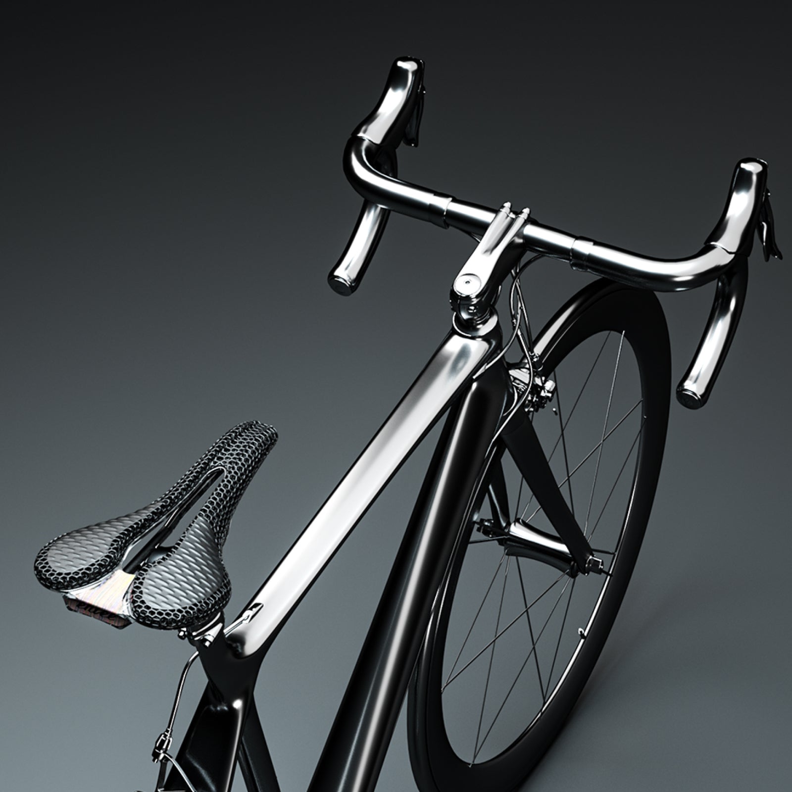 ENLEE E190 3D Printing Bike Cycling Saddle Carbon Fiber Breathable Bicycle Seat
