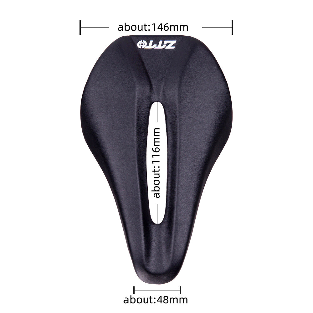 ZTTO 1138 EVA+Microfiber Leather Bike Saddle Hollow Breathable MTB Road Bicycle Seat Cushion
