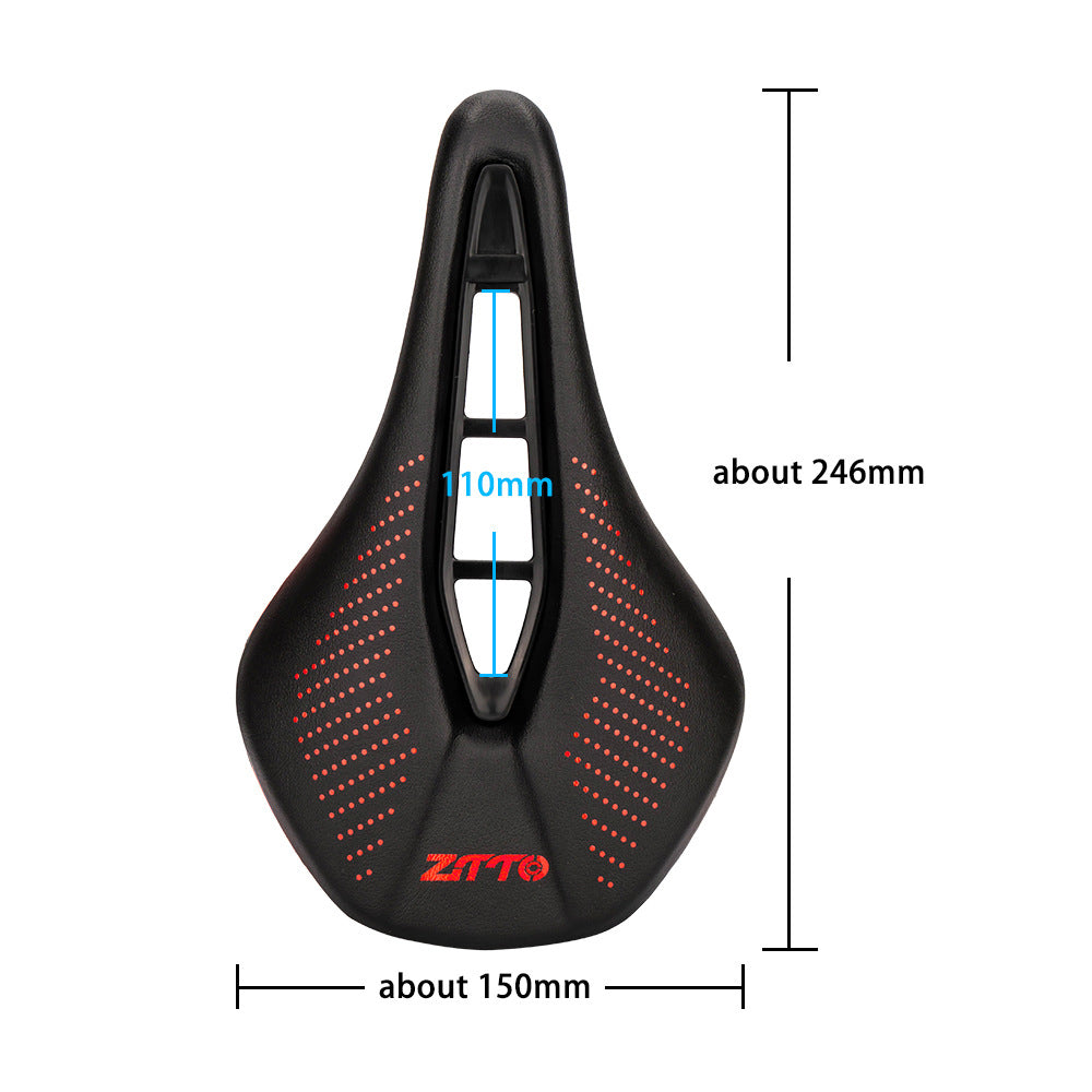 ZTTO 6901 Bicycle Saddle Wide Bike Seat Soft Bike Replacement Hollow Design