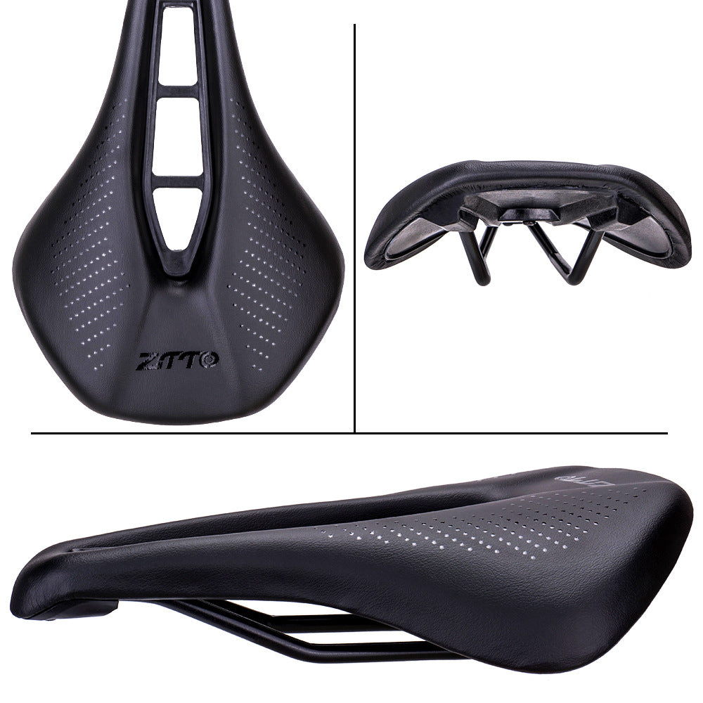 ZTTO 6900 Mountain Road Bike Saddle Cycling Soft Leather Hollow Cushion