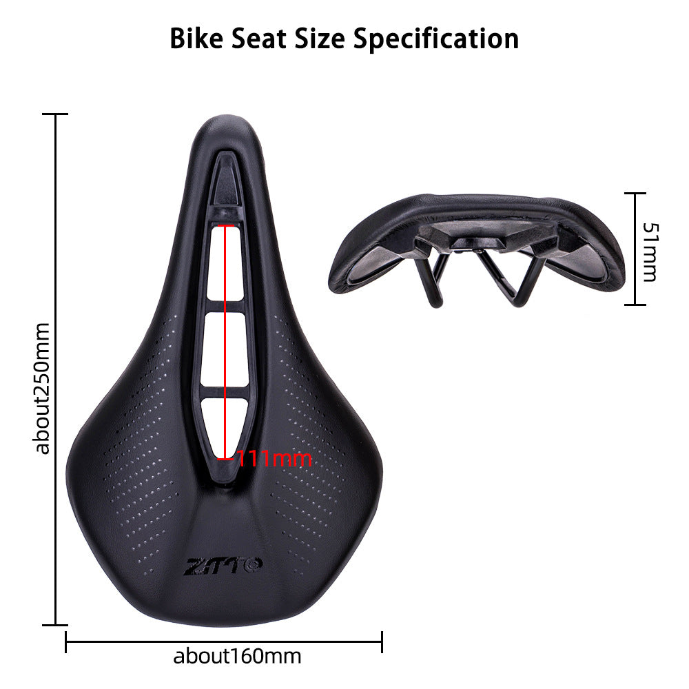 ZTTO 6900 Mountain Road Bike Saddle Cycling Soft Leather Hollow Cushion