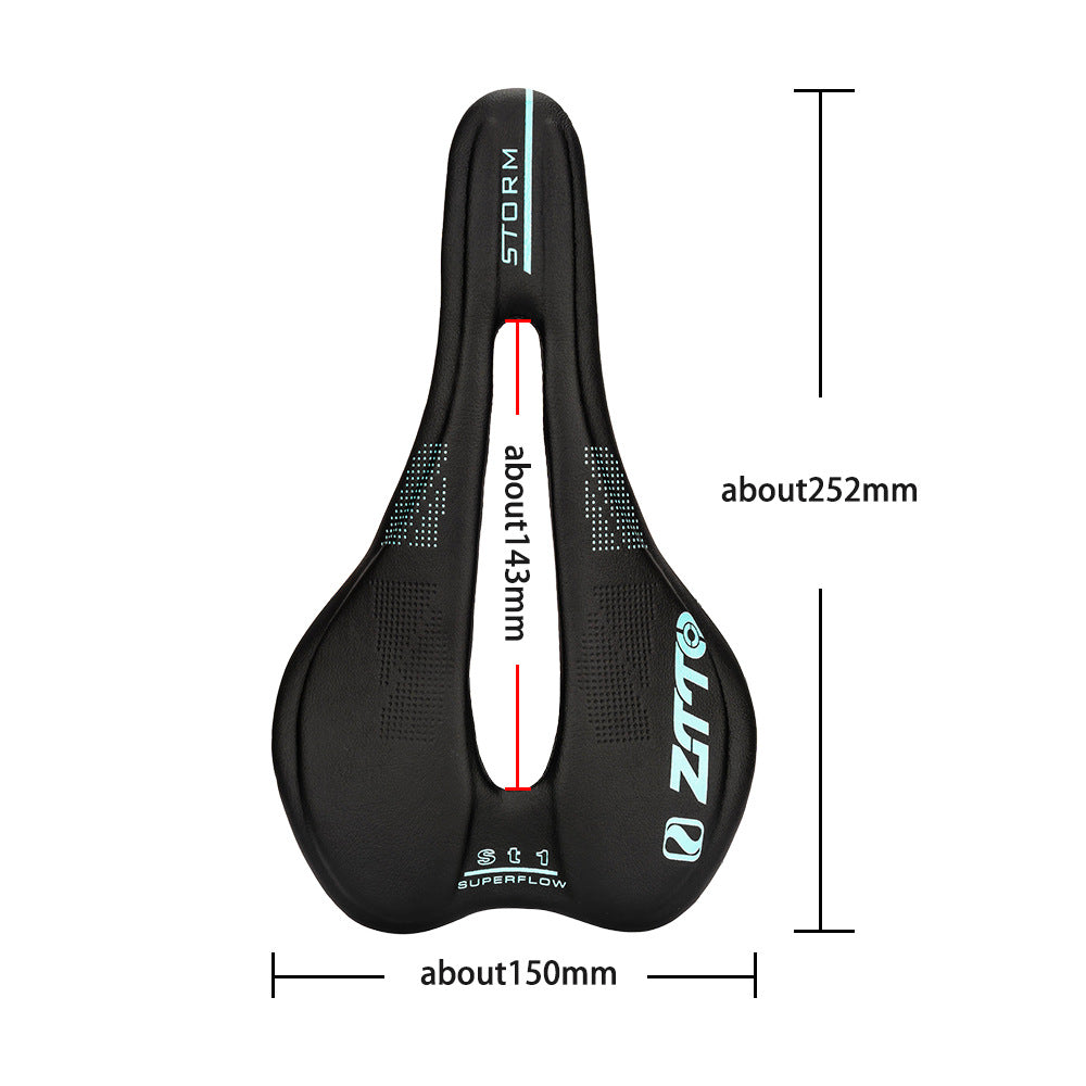 ZTTO ST1 Hollow Seat Cushion Breathable Microfiber Leather Mountain Road Bike Saddle