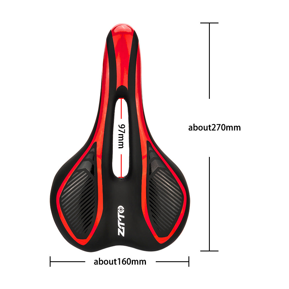 ZTTO 6219 Microfiber Leather Hollow Saddle Mountain Road Bicycle Seat Cushion