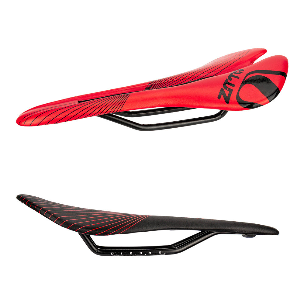 ZTTO 6610 Mountain Road Bike Leather Seat Cushion Ergonomic Hollow Bicycle Saddle
