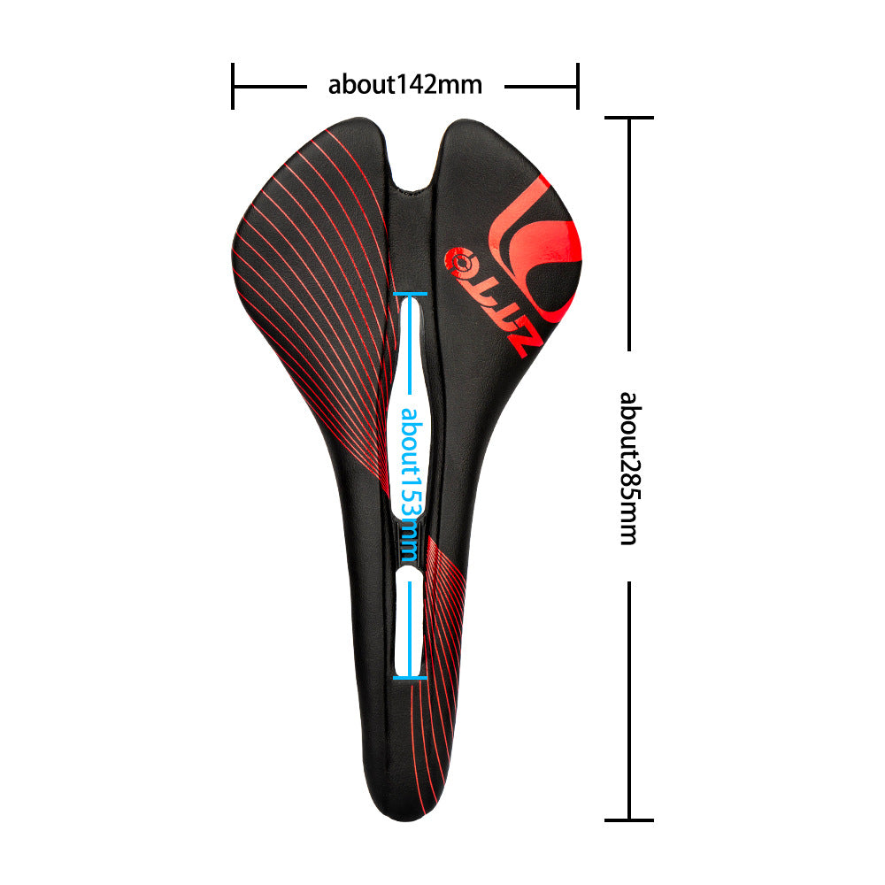 ZTTO 6610 Mountain Road Bike Leather Seat Cushion Ergonomic Hollow Bicycle Saddle