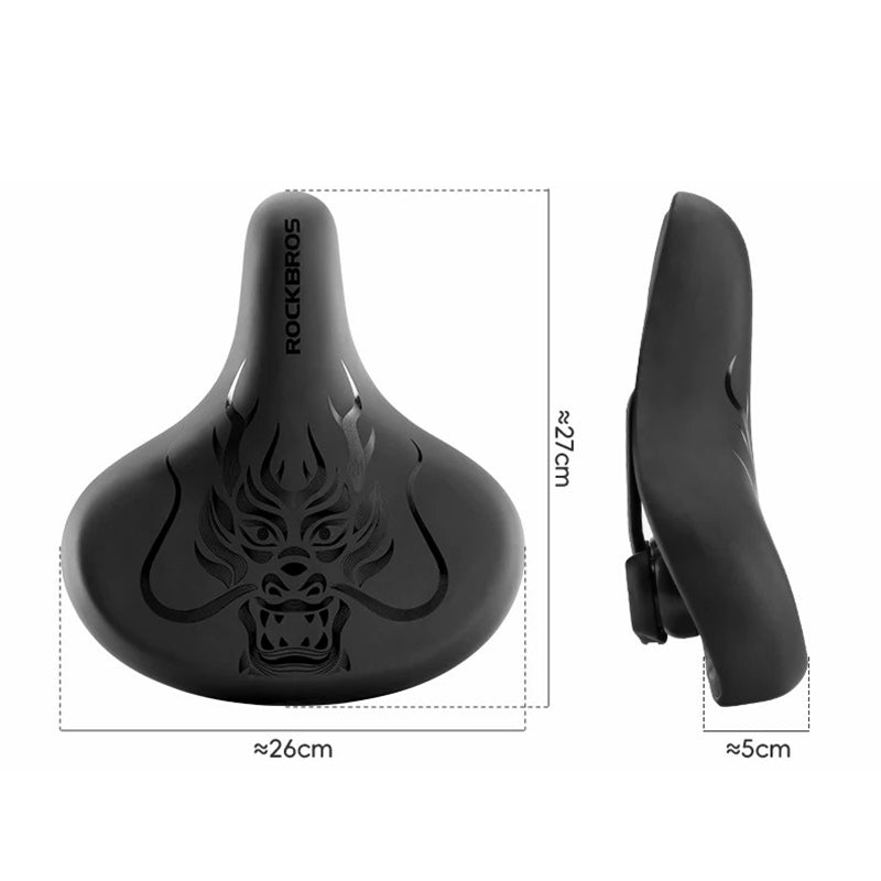 ROCKBROS EX28 High Density Sponge MTB Bike Seat Saddle Widened Bicycle Seat Cushion