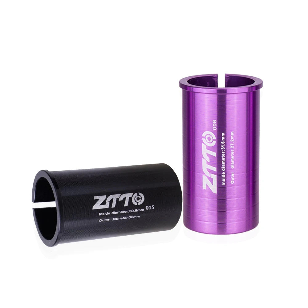 ZTTO Bike Seat Post Adapter Aluminum Bicycle Seat Post Tube Reducing Sleeve Converter
