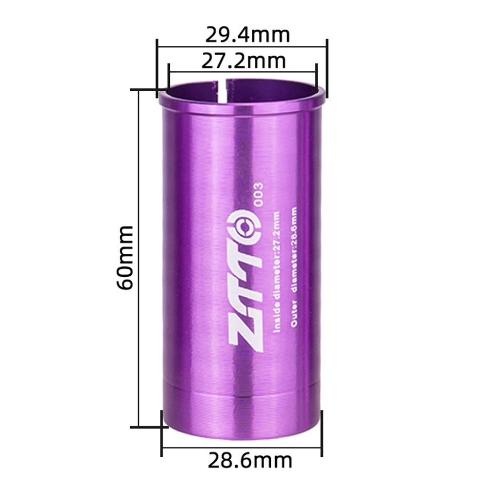 ZTTO Bike Seat Post Adapter Aluminum Bicycle Seat Post Tube Reducing Sleeve Converter