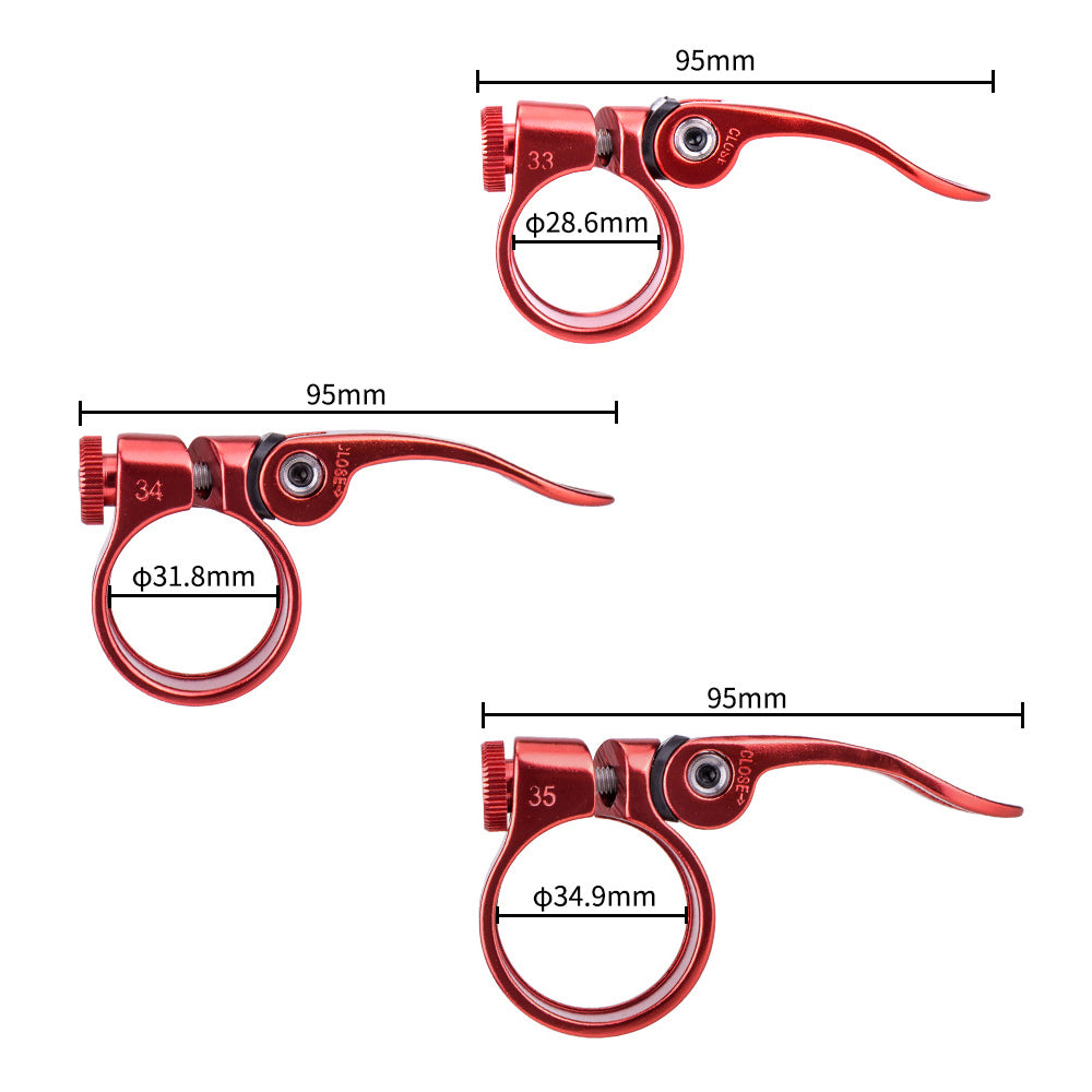 ZTTO JX068 Bike Seat Post Clamp Aluminum Alloy Quick Release Seat Tube Clip