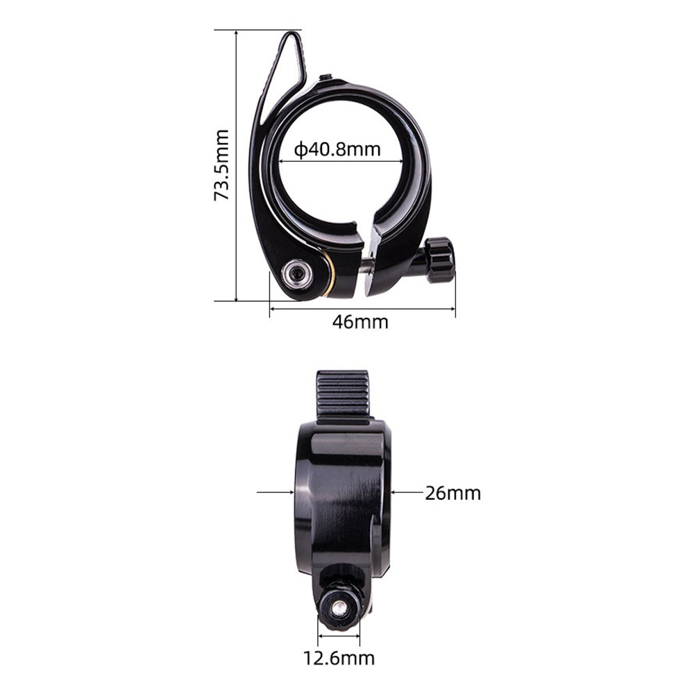 ZTTO JX072 40.8mm Folding Bike Seat Post Clamp Aluminum Alloy Bicycle Seat Tube Clip