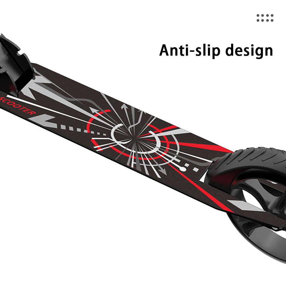 999 Foldable Iron Scooter with Thickened Wheels and Dual Brakes for Adult Teenager