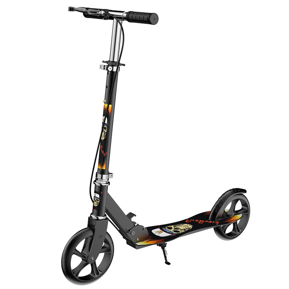 883 Safe Braking 8-Inch Foldable Iron Scooter for Adults (Double Brake Version)