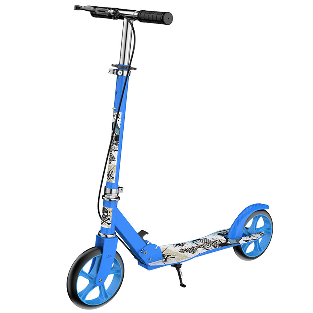 883 Safe Braking 8-Inch Foldable Iron Scooter for Adults (Double Brake Version)