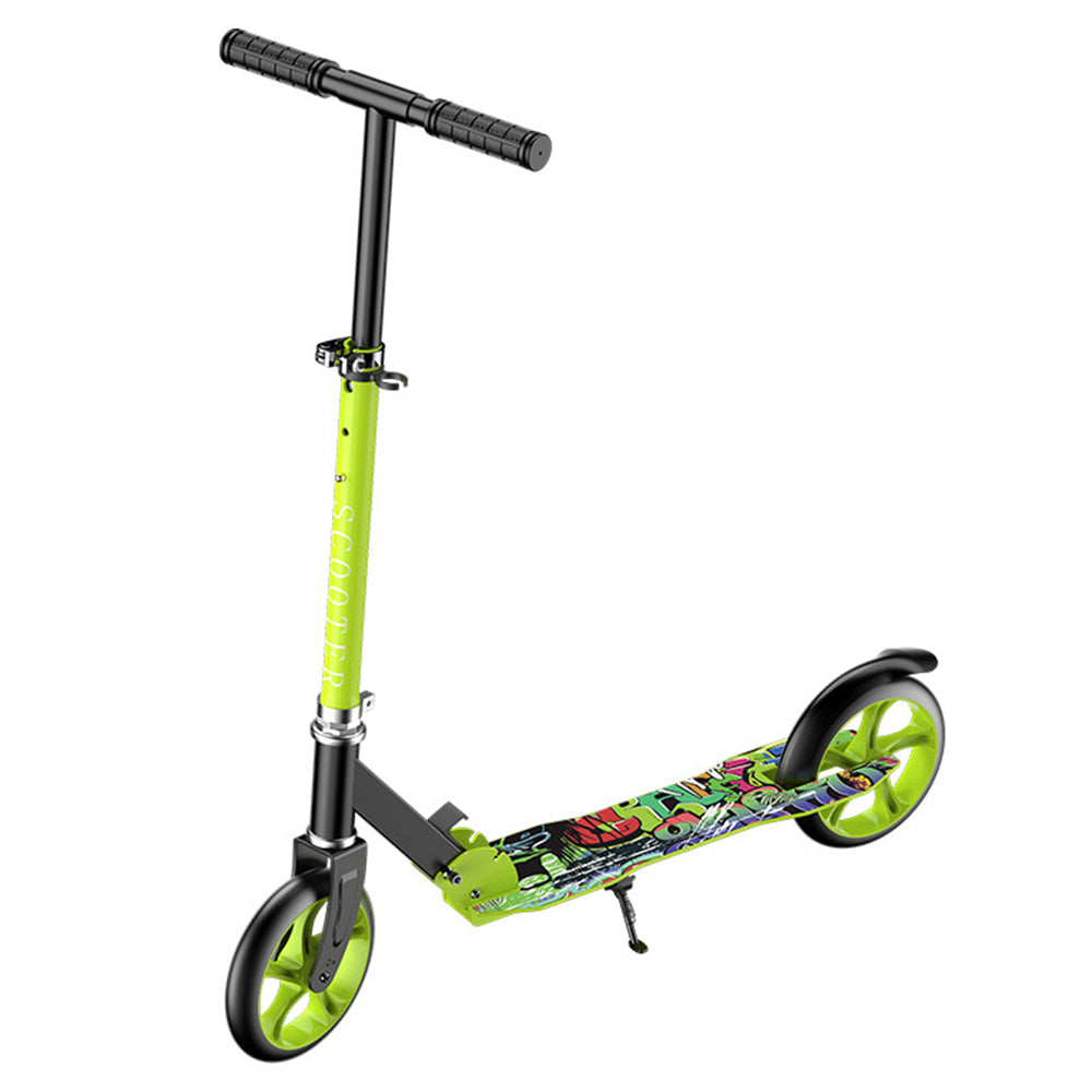 884 PU Wheel Commuting Foldable Iron Scooter with Single Brake for Adults, Students
