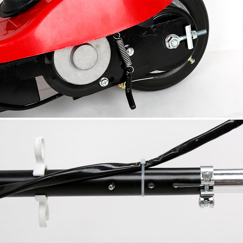 100-240V Shock-absorbing 15km / h Folding Electric Scooter with Anti-explosion Rubber Tire, EU Plug