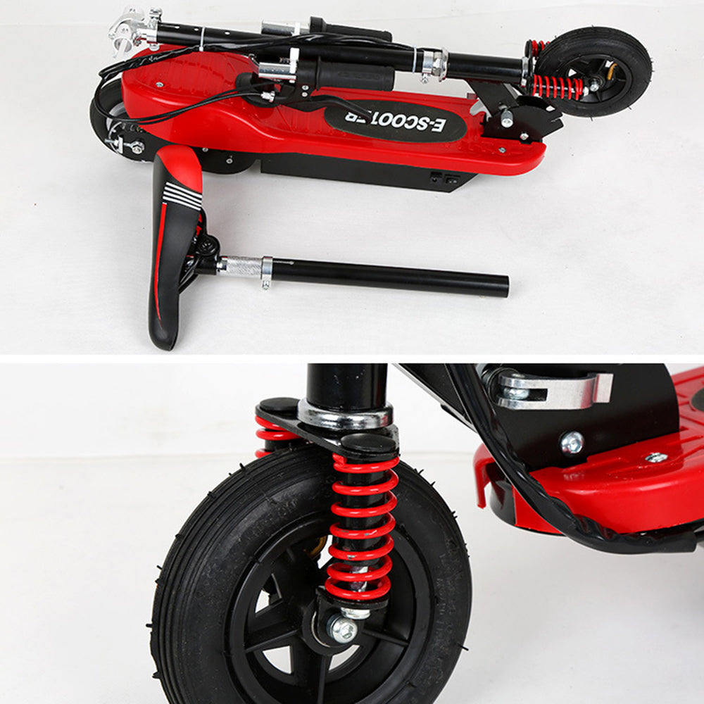 100-240V Shock-absorbing 15km / h Folding Electric Scooter with Anti-explosion Rubber Tire, EU Plug