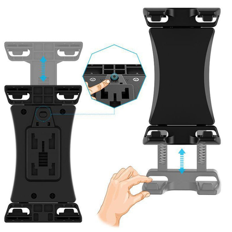 HT-P20 Bike Phone Mount Holder Bicycle Handlebar Clamp for 4.5''-12.9'' Phones Tablets