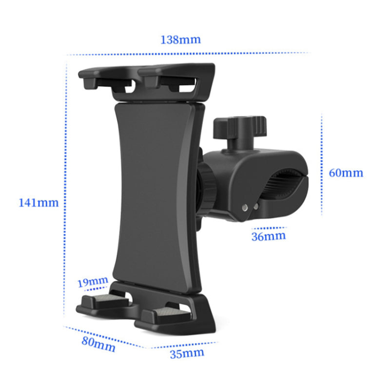 HT-P20 Bike Phone Mount Holder Bicycle Handlebar Clamp for 4.5''-12.9'' Phones Tablets