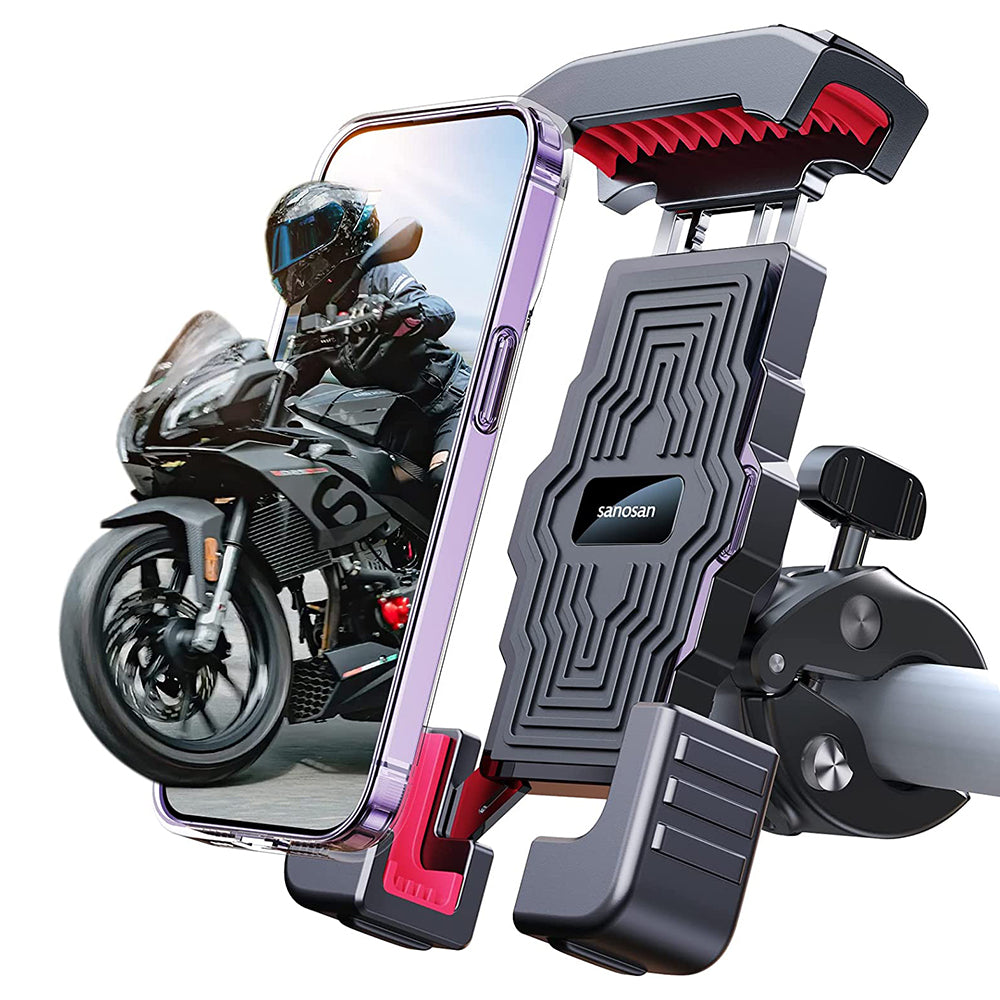 DD-11 Bike Phone Holder Anti-Drop Motorcycle Phone Mount Scooter Phone Clip for 4.7-7 inch Devices
