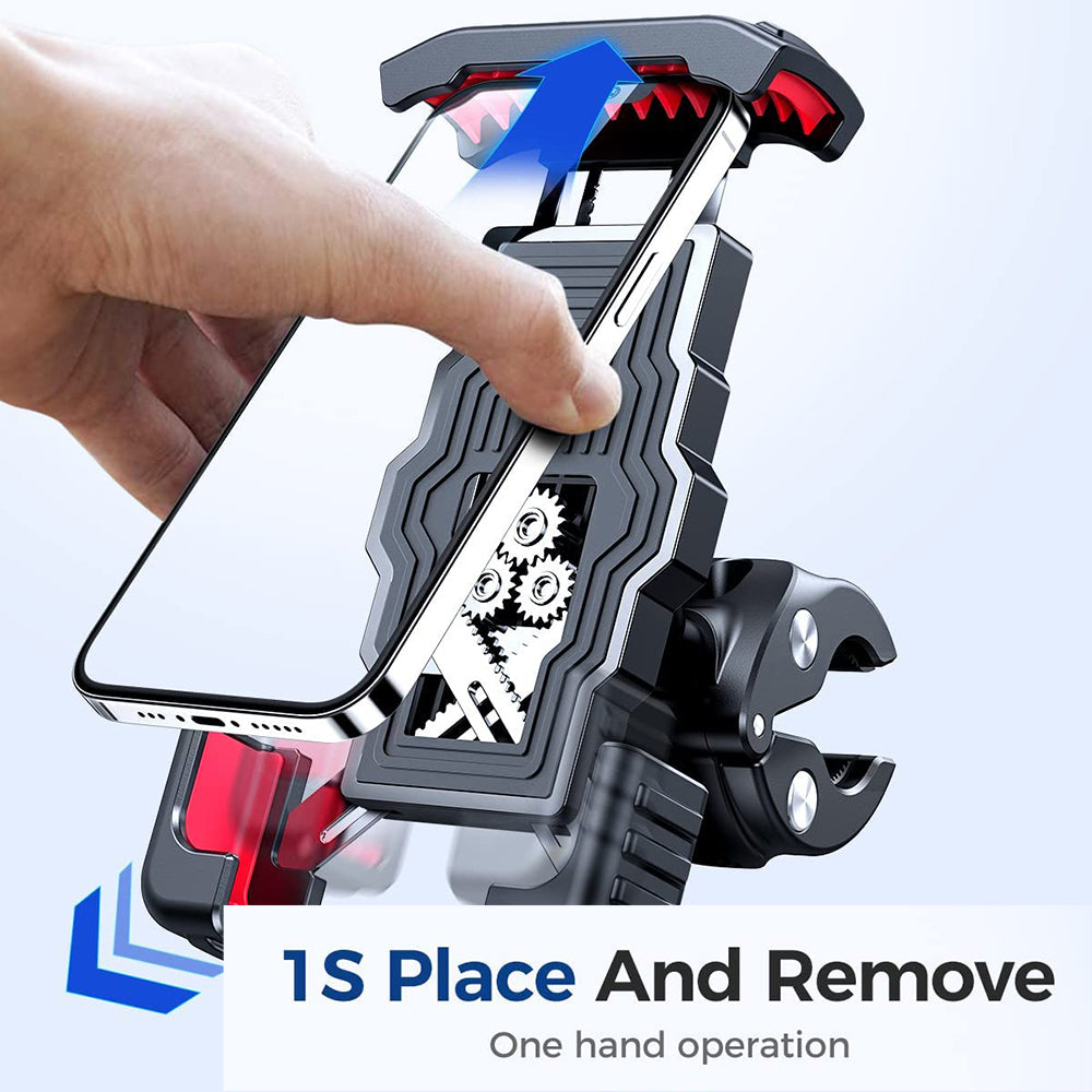 DD-11 Bike Phone Holder Anti-Drop Motorcycle Phone Mount Scooter Phone Clip for 4.7-7 inch Devices