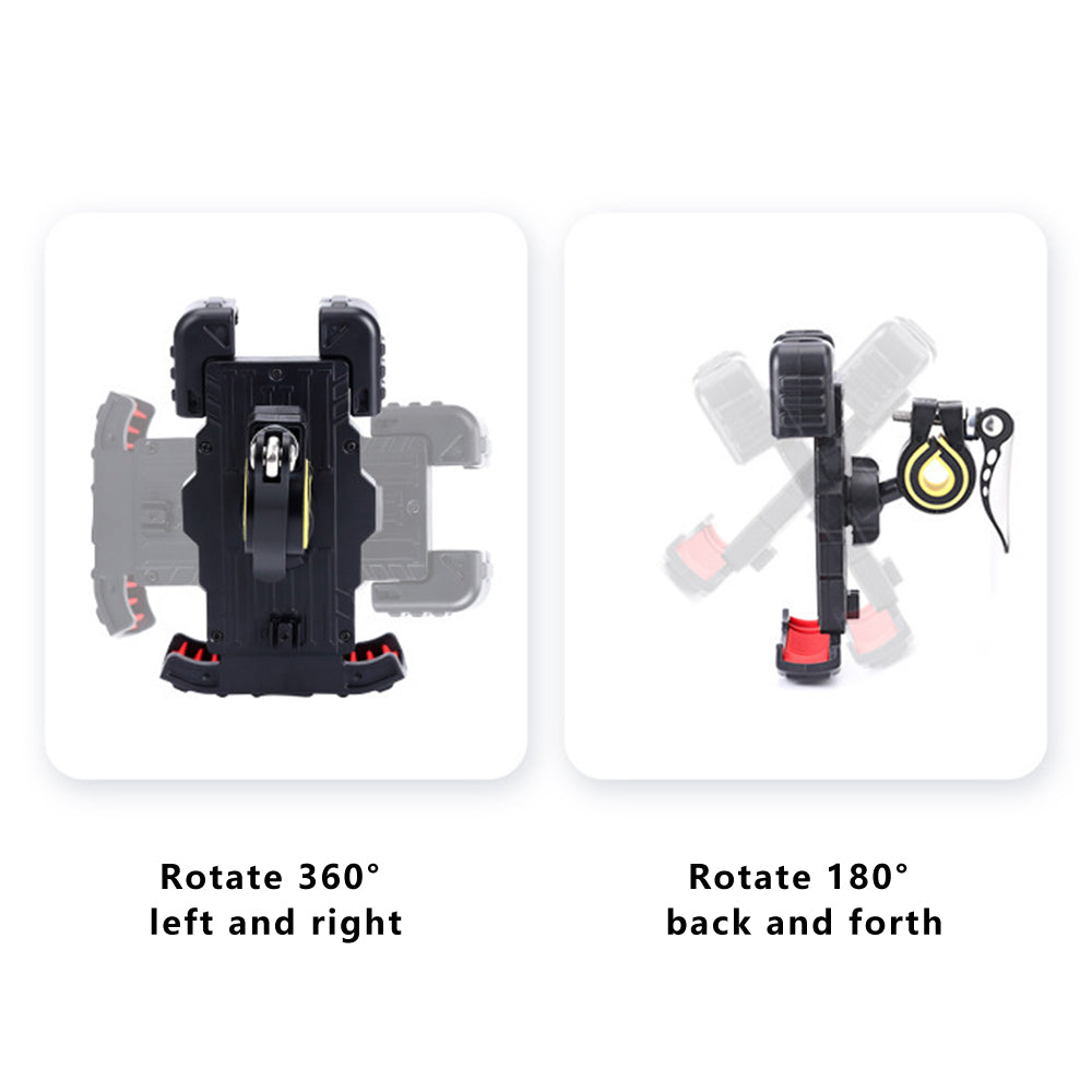 DD-11 Bike Phone Holder Anti-Drop Motorcycle Phone Mount Scooter Phone Clip for 4.7-7 inch Devices