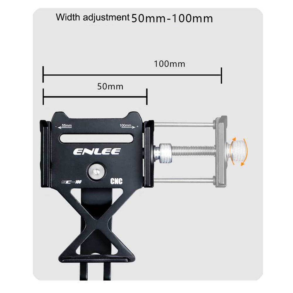 ENLEE SC-100 MTB Road Bicycle Handlebar Stem Phone Holder Aluminum Alloy Bike Phone Stand