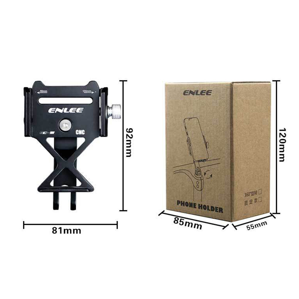 ENLEE SC-100 MTB Road Bicycle Handlebar Stem Phone Holder Aluminum Alloy Bike Phone Stand