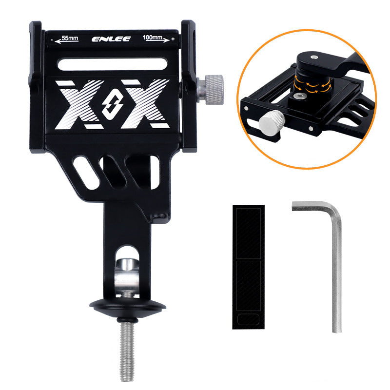 ENLEE Aluminum Alloy Bicycle Handlebar Stem Phone Holder Stand (Rotation Design)