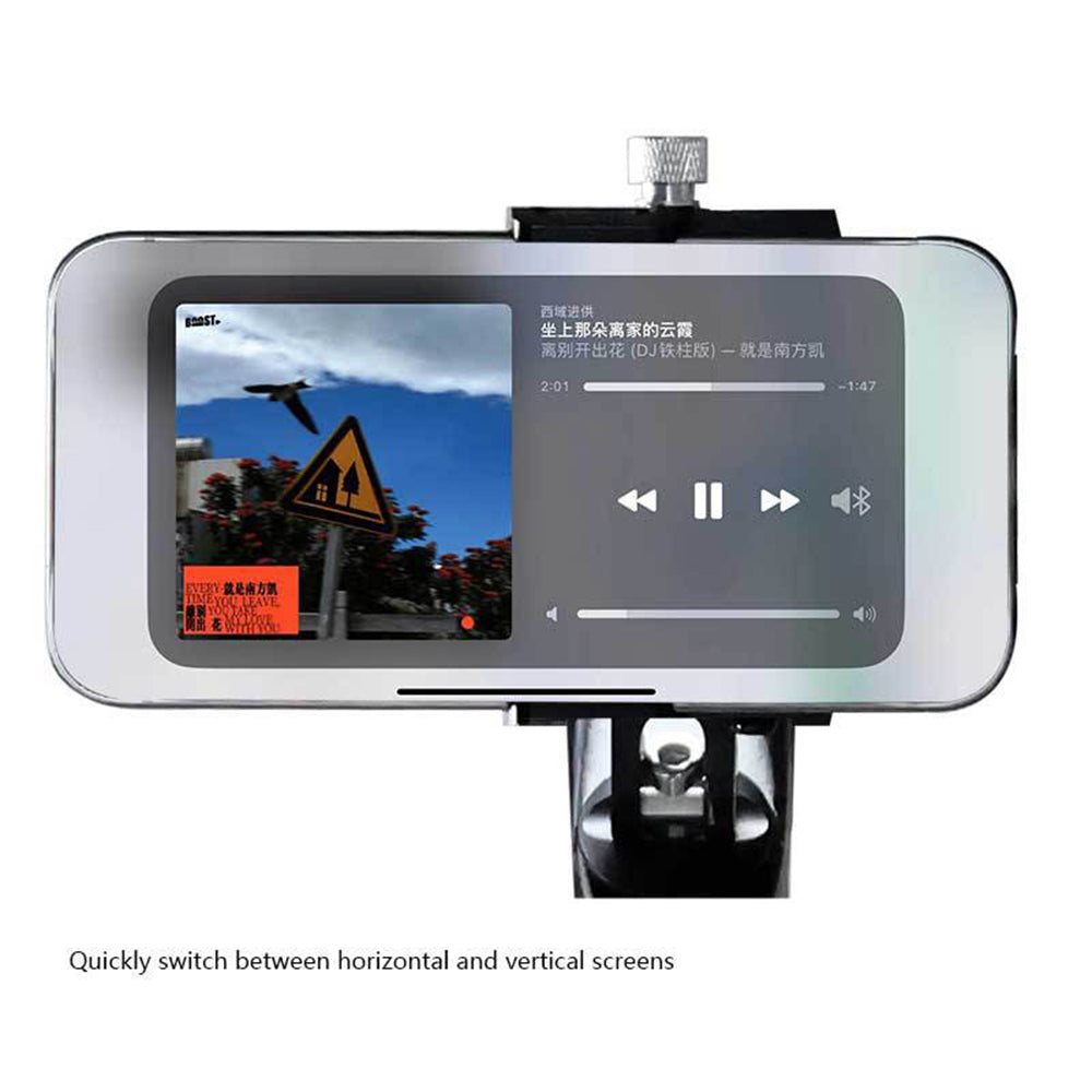ENLEE Aluminum Alloy Bicycle Handlebar Stem Phone Holder Stand (Rotation Design)