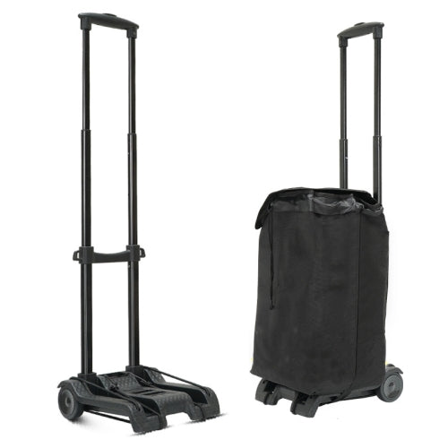 Folding Shopping Trolley 2-Wheels Shopping Cart Grocery Trolley with Storage Bag