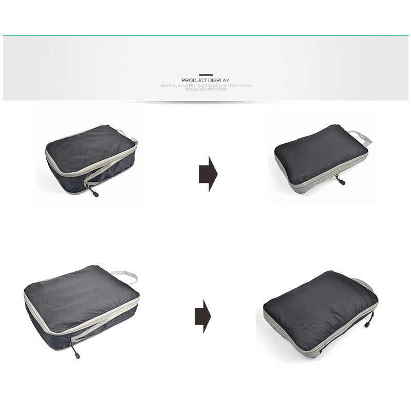 3Pcs Compression Packing Cubes Storage Bags Travel Suitcase Luggage Organizers