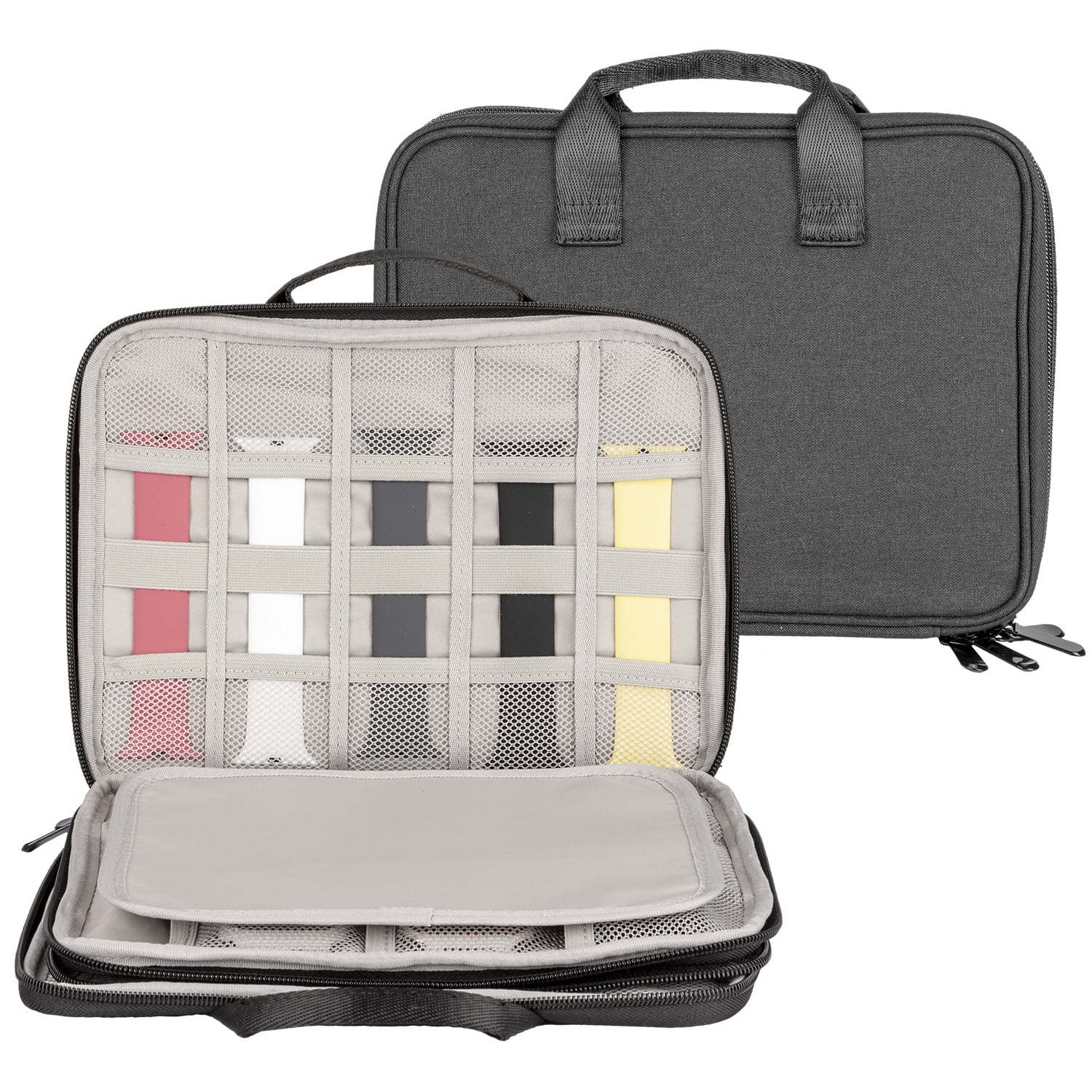 Watch Band Storage Case Holder Dual Layer Watch Band Organizer Bag Carrying Case