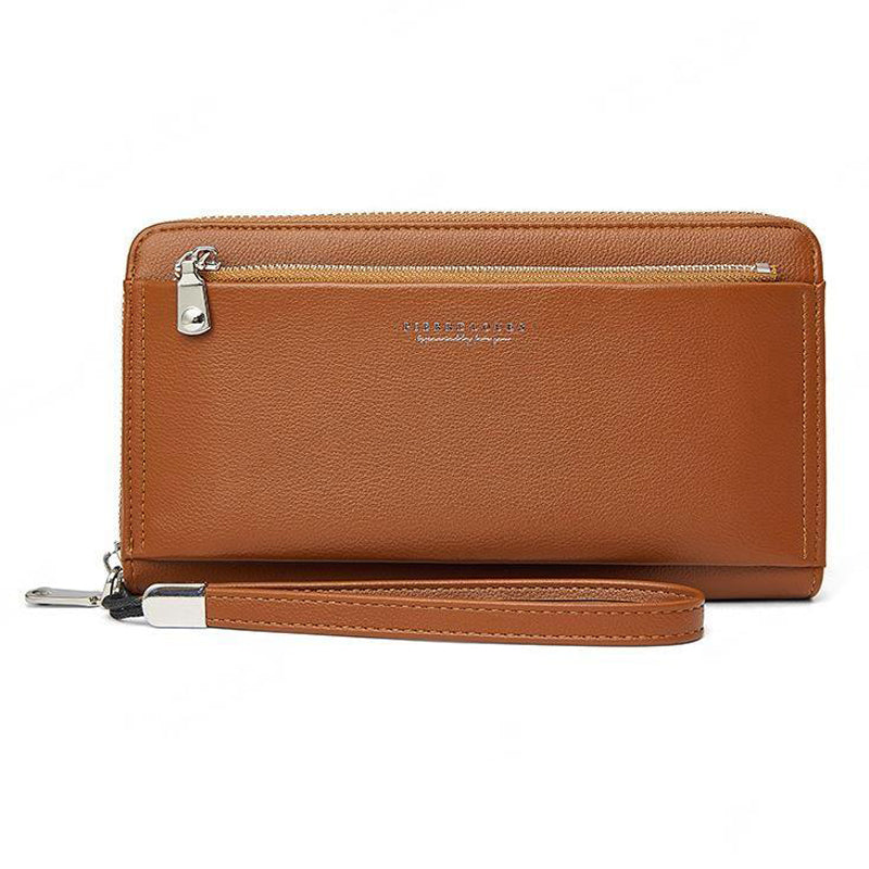 PIERRE LOUES PL815-25 Women Long Wallet PU Leather Phone Storage Clutch Bag